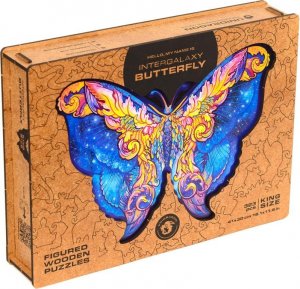 Dřevěné puzzle - Motýl velikost L