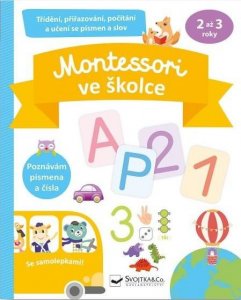 Montessori ve školce se samolepkami