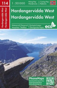 PMN 114 Hardangervidda West 1:50 000