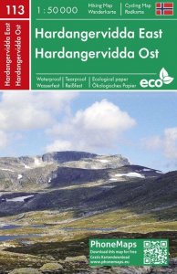 PMN 113 Hardangervidda East 1:50 000