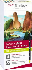 Oboustranný štětcový fix ABT - Landscape colors 18 ks
