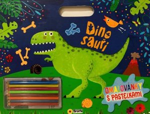 Dinosauři - Omalovánky s pastelkami