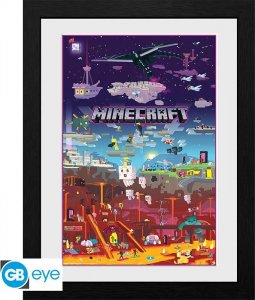 Minecraft Zarámovaný plakát - World Beyond