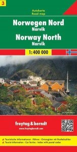 AK 0657 Norsko 3. sever Narvik 1:400 000 / automapa