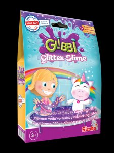 Glibbi Glitter Slime sliz fialový třpytivý