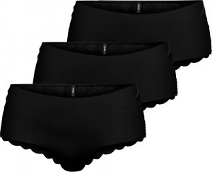 3 PACK - dámské kalhotky ONLCHLOE 15257469 Black, M