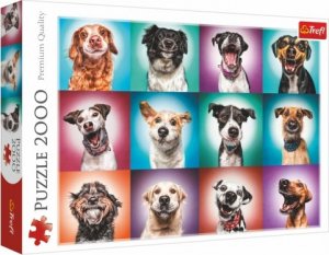 Puzzle Legrační psí portréty II 2000 dílků 96,1x68,2cm