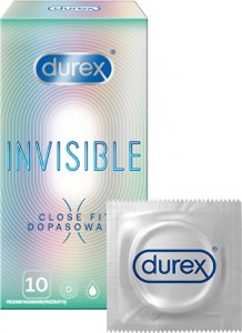 Kondomy Invisible Close Fit, 10 ks