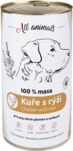 All Animals DOG kuřecí mleté s rýží 1200g