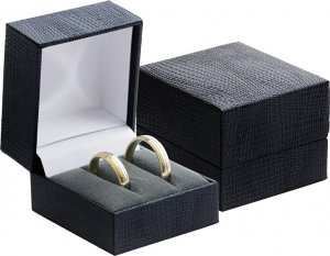Koženková krabička na snubní prsteny nebo náušnice GZ-2/NA/A25