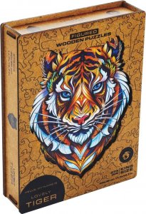 Dřevěné puzzle - Tygr velikost L