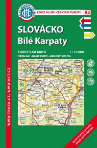 KČT 92 Slovácko, Bílé Karpaty 1:50 000/ 9. vydání 2023