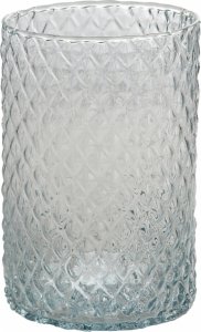 Váza DIAMOND VÁLEC ruční výroba skleněná d10x20cm