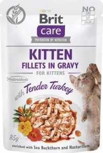 Cat Fillets in Gravy Kitten Tend.Turkey 85g