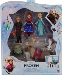 Frozen Pohádkový příběh malé panenky- Anna a Elsa s kamarády HLX