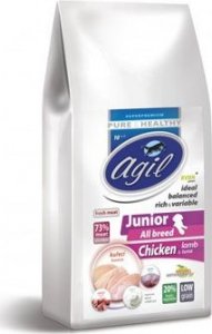 Agil Junior All Breed Low Grain Chicken,Lamb,Tuna 2kg