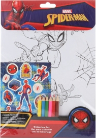 Set omalovánky+samolepky Spiderman