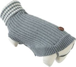 Obleček svetr rolák pro psy DUBLIN šedý 25cm Zolux