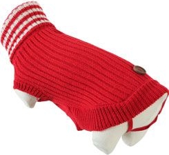 Obleček svetr rolák pro psy DUBLIN červený 30cm Zolux