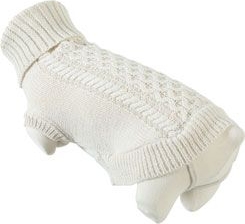 Obleček svetr rolák pro psy MEGEVE krémový 40cm Zolux