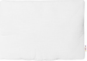 Mušelínový polštářek s výplní 40 x 30 cm, Baby Nellys, Mini, bílý