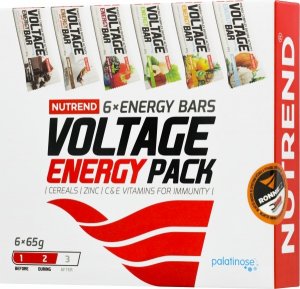 Voltage Energy Bar - dárkové balení, 6x 65 g, mix příchutí