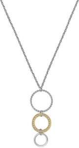 Bicolor náhrdelník s kruhy Sirkel SSK02