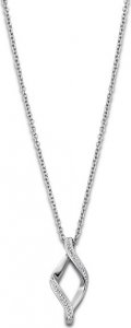 Jemný ocelový náhrdelník se zirkony Woman Basic LS1908-1/1