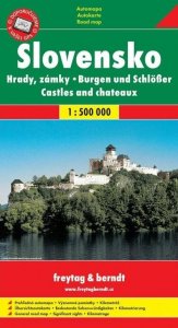 Slovensko hrady a zámky automapa 1:500 000 (kolektiv autorů)
