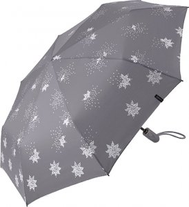 Dámský skládací deštník Easymatic Light 58722 silver metalic