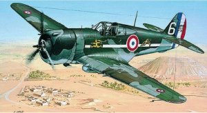 Model Curtiss P-36/H.75 Hawk 11,6x15,7cm