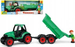 Auto Truckies traktor s vlečkou plast 32cm s figurkou 24m+