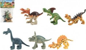 Dinosauři veselí plast 9-11cm 6ks