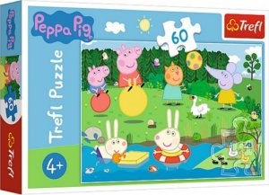 Puzzle Prasátko Peppa/Peppa Pig Prázdninová zábava 33x22cm 60 dílků