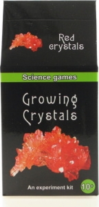 Mini chemická sada - rostoucí krystaly - červené