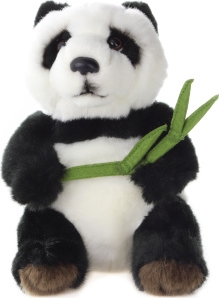 Plyš Panda s listem 18 cm