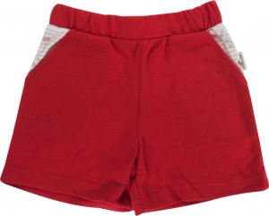 Kojenecké bavlněné kalhotky, kraťásky Mamatti Pirát - červené