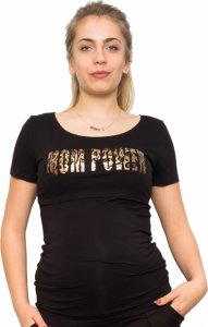 Be MaaMaa Těhotenské a kojící triko - Mom Power, vel. XL