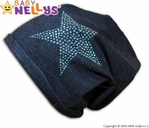 Bavlněná čepička Baby Nellys  - Hvězdička modrá