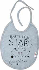 Bryndáček Baby Nellys velký Baby Little Star - šedý