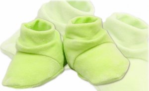 TERJAN Botičky/ponožtičky VELUR - zelené