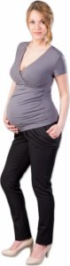 Těhotenské kalhoty Gregx, Kofri - černé, vel. S