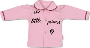 Baby Nellys Bavlněná košilka Little Princess - růžová, vel. 68