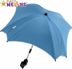 Slunečník, deštník do kočárku Baby Nellys  - modrý