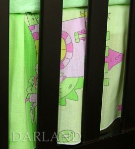 Darland VÝPRODEJ Krásný volánek pod matraci - Zámek zelený