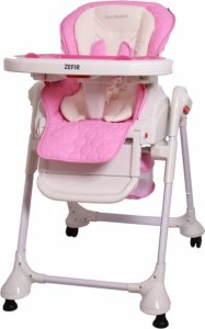 Coto Baby Jídelní židlička a houpačka 2v1 Zefir 2019 - růžova