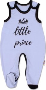 Baby Nellys Kojenecké bavlněné dupačky, Little Prince - modré