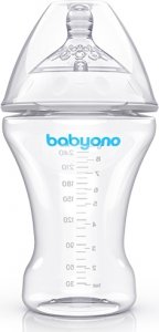 BabyOno Antikoliková láhev Natural - 260 ml