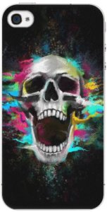 Plastové pouzdro iSaprio - Skull in Colors - iPhone 4/4S