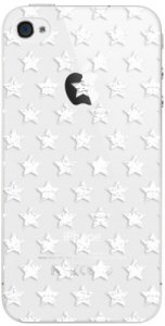 Plastové pouzdro iSaprio - Stars Pattern - white - iPhone 4/4S